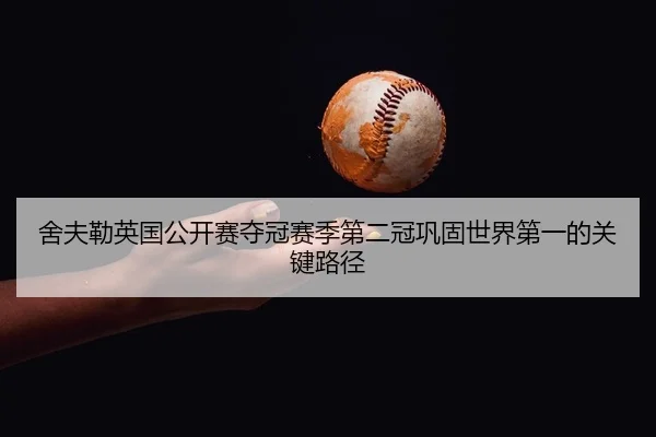 舍夫勒英国公开赛夺冠赛季第二冠巩固世界第一的关键路径